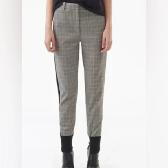 3.1 PHILLIP LIM CHECKERED WOOL BLEND JOGGER - Picture 1 of 10